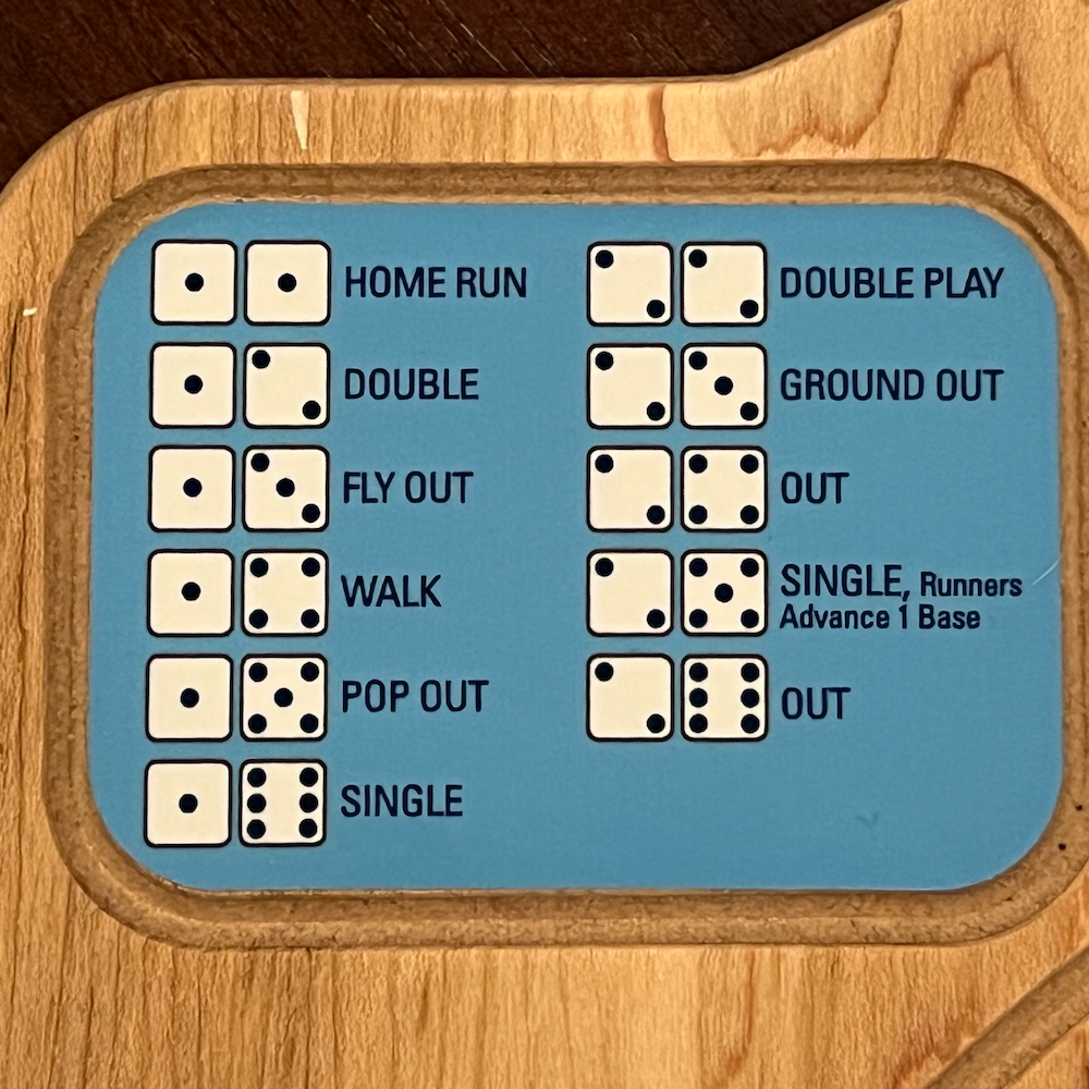 Tampa Bay Rays Baseball Board Game with Dice