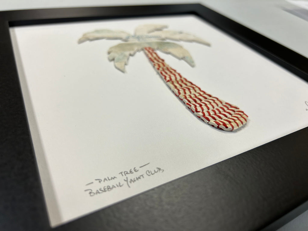 Palm Tree Original Artwork - Made from Actual Used Baseballs