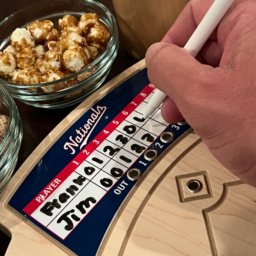 Washington Nationals Baseball Board Game with Dice