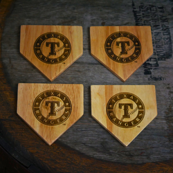 Texas Rangers Dugout Mug® Wood Coaster