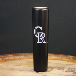 Colorado Rockies Black Dugout Mug® | Baseball Bat Mug