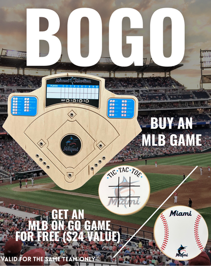 BOGO | Choose Your MLB Board Game Get a Free Tic-Tac-Toe Game