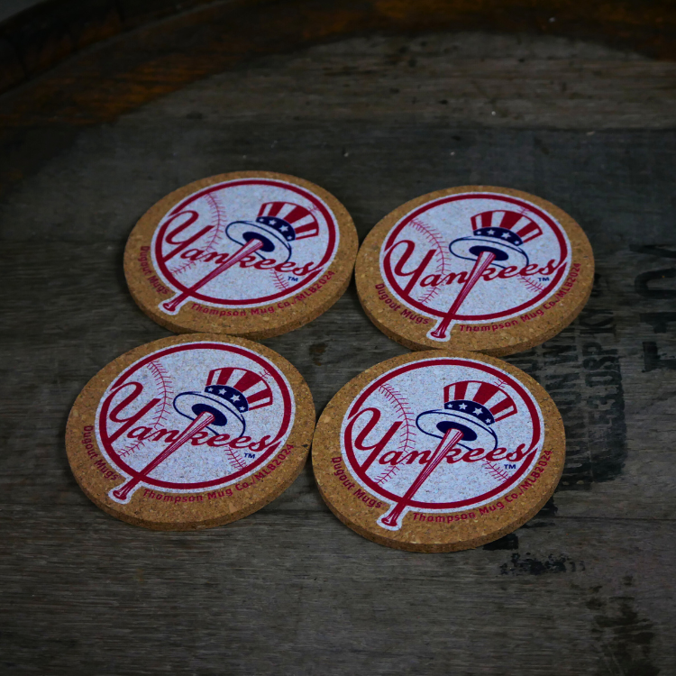 New York Yankees Dugout Mugs® Cork Coasters