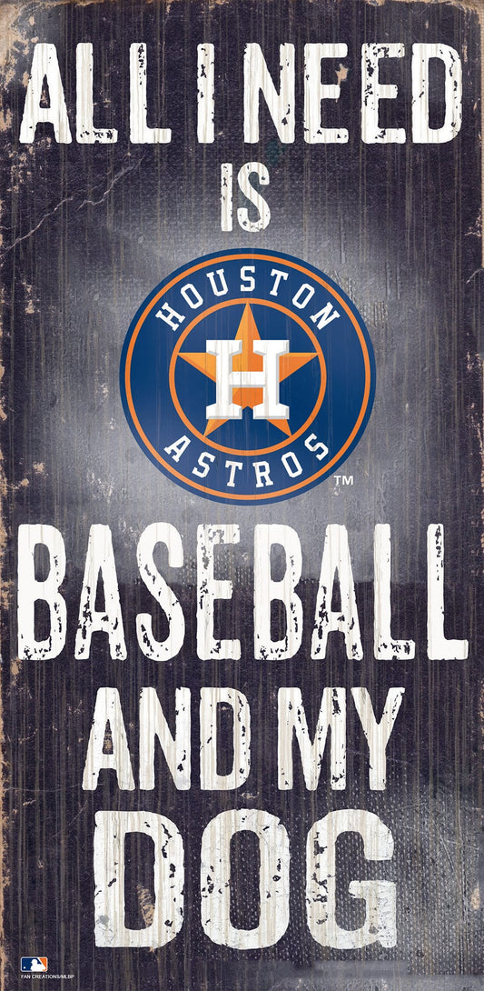 Houston Astros My Dog 6x12 Sign
