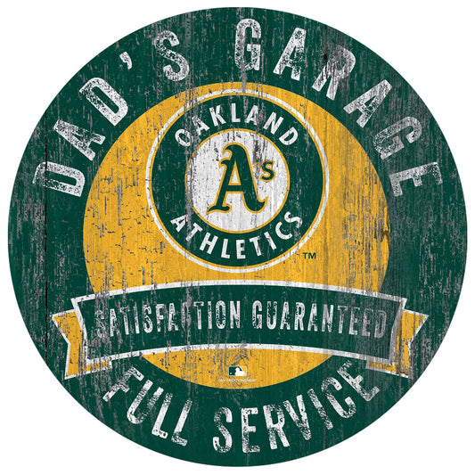 Oakland Athletics Dad's Garage Sign