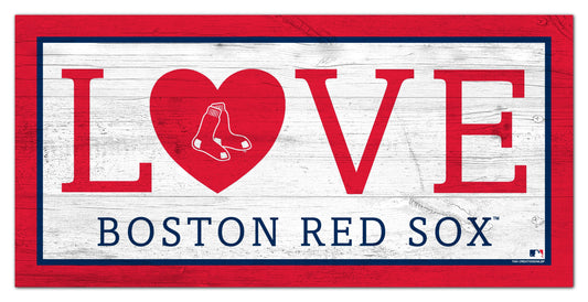 Boston Red Sox Love 6x12 Sign