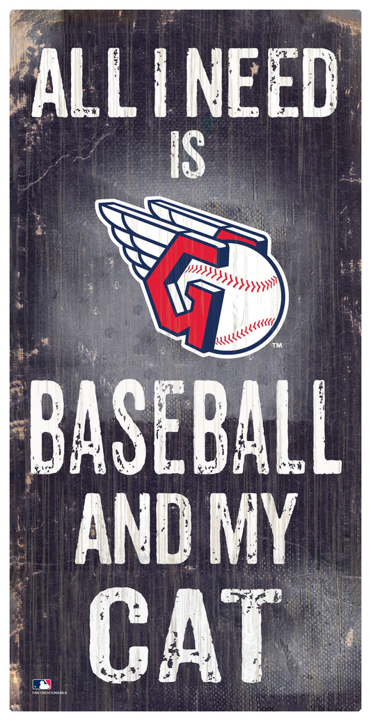 Cleveland Guardians My Cat 6x12 Sign