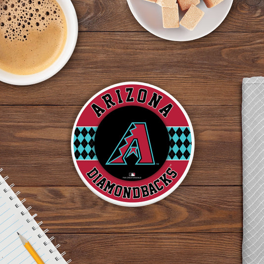 MLB - Arizona Diamondbacks 4 inch Ceramic Argyle Coaster