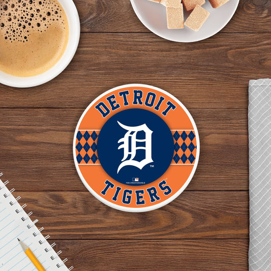 MLB - Detroit Tigers 4 inch Ceramic Argyle Coaster