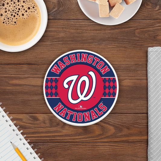 MLB - Washington Nationals 4 inch Ceramic Argyle Coaster