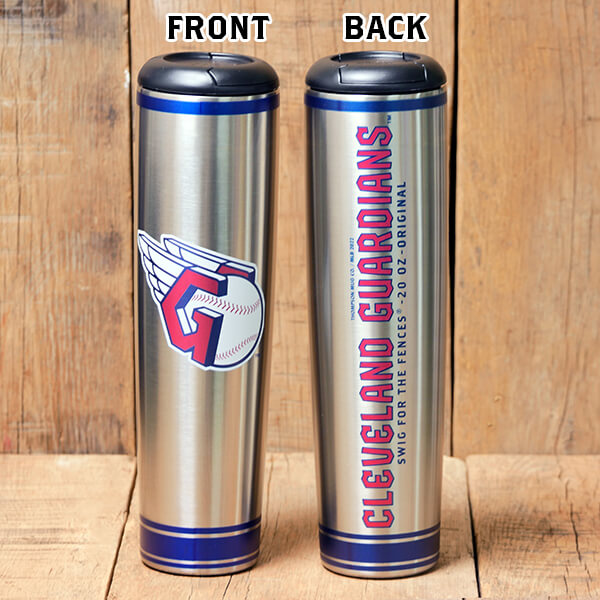 Cleveland Guardians Metal Dugout Mug | Stainless Steel Baseball Bat Mug