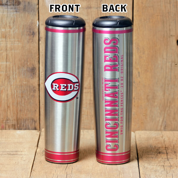 Cincinnati Reds Metal Dugout Mug | Stainless Steel Baseball Bat Mug