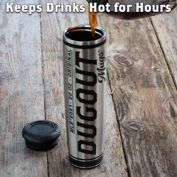 Dugout Mugs Metal Dugout Mug | Stainless Steel Baseball Bat Mug