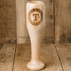 baseball bat wine glass Texas Rangers