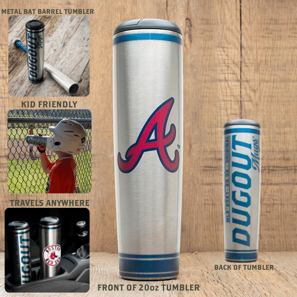 MLB Teams Metal Dugout Mug | Stainless Steel Bat Mug