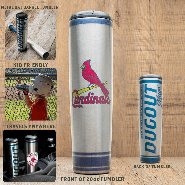 MLB Teams Metal Dugout Mug | Stainless Steel Bat Mug