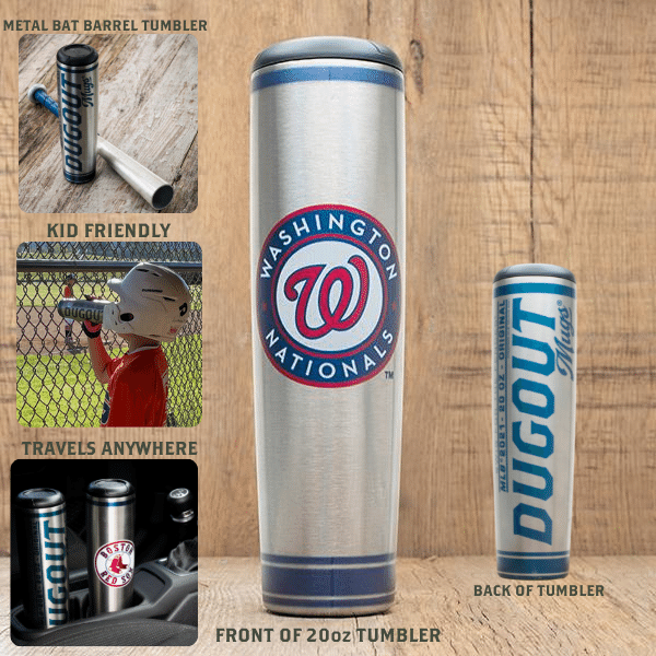 MLB Teams Metal Dugout Mug | Stainless Steel Bat Mug