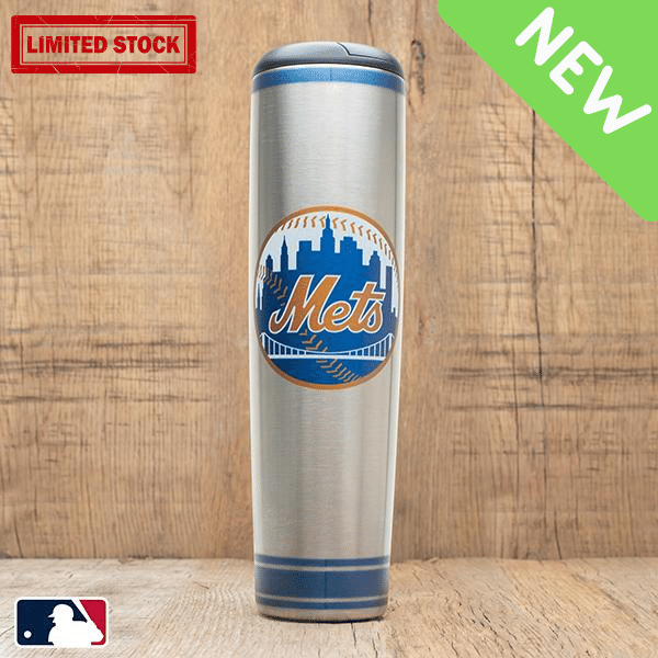 New York Mets Metal Dugout Mug | Stainless Steel Baseball Bat Mug