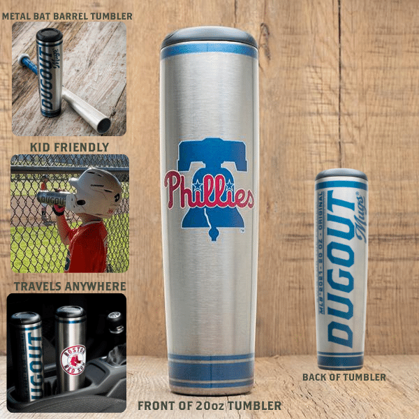 MLB Teams Metal Dugout Mug | Stainless Steel Bat Mug