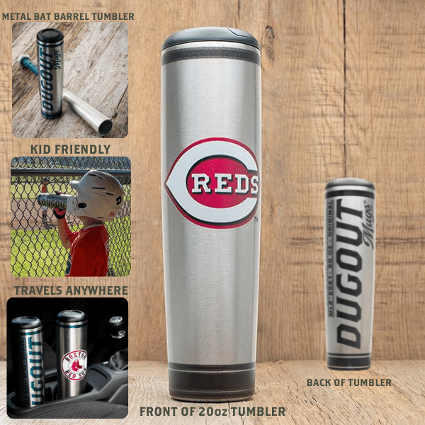 MLB Teams Metal Dugout Mug | Stainless Steel Bat Mug