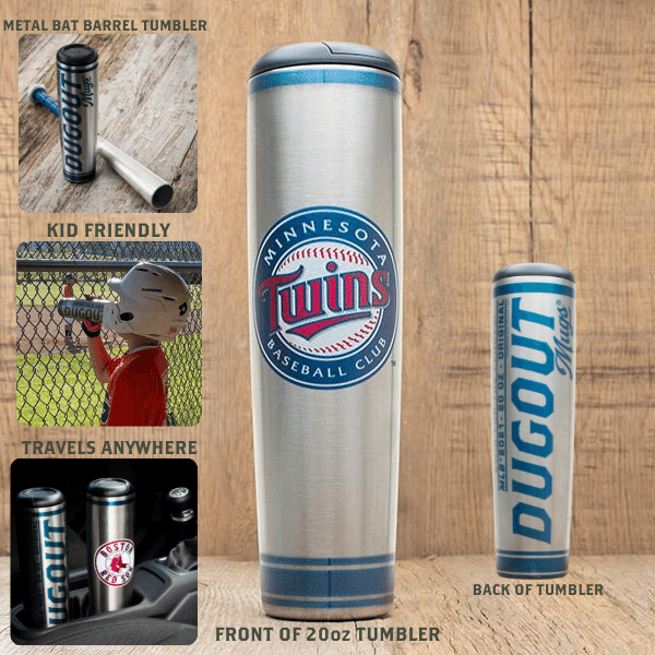 MLB Teams Metal Dugout Mug | Stainless Steel Bat Mug